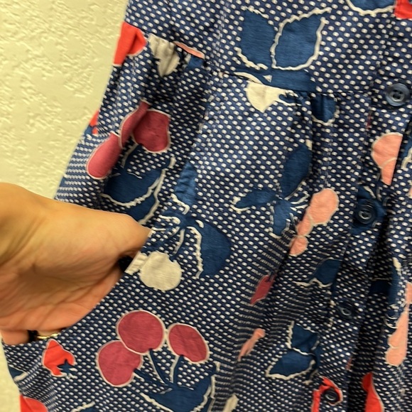 Urban Outfitters Cooperative Cherry Polka Dot Sleeveless Mini Dress S - Picture 3 of 6